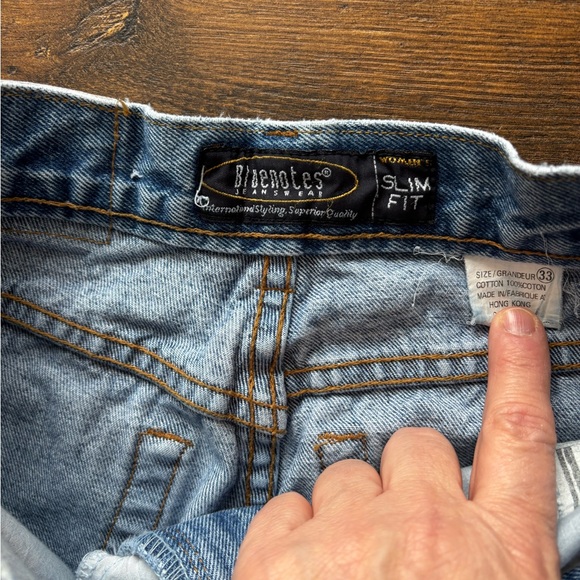 Vintage 90’s Slim fit Blue Notes Ladies Denim Jeans 
Sz 33 - Picture 7 of 8